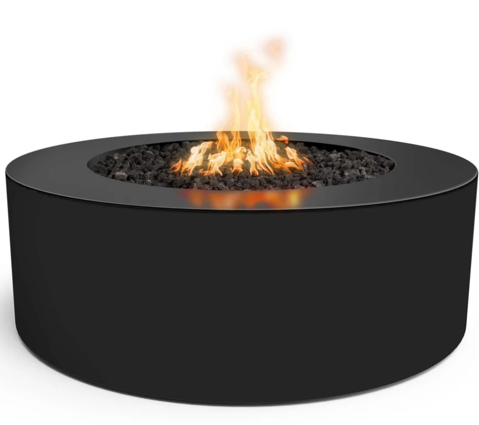 Unity Powder Coated Fire Pit by Outdoor Plus, a handcrafted round fire pit with powder-coated finish available in various colors.