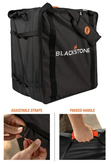 Blackstone Original 17" Griddle Carry Bag: Protective, weather-resistant carry bag for 17" tabletop griddles with reinforced zippers and padded shoulder strap.