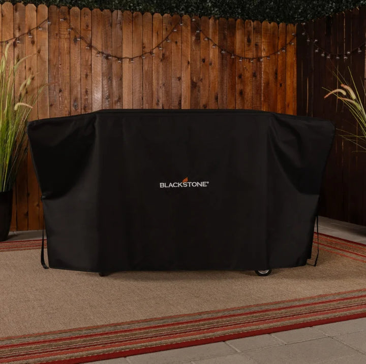 Blackstone 36" Griddle Cover: Durable, weather-resistant cover for 36" Blackstone griddles with hood, featuring secure side buckles and reinforced stitching for year-round protection.