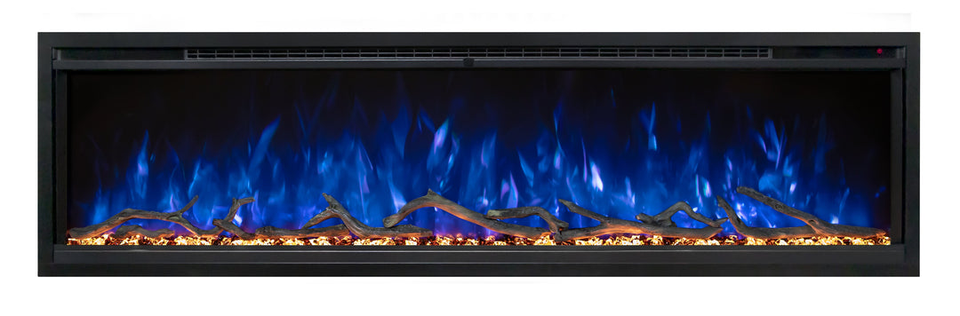 Allwood Media Wall Fireplace System For Spectrum Slimline 60" Electric Fireplace