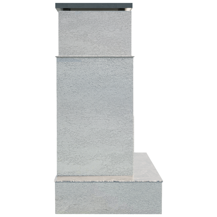 Cal Flame "Tahiti" Outdoor Gas Fireplace w/ Wrap-around Mantel