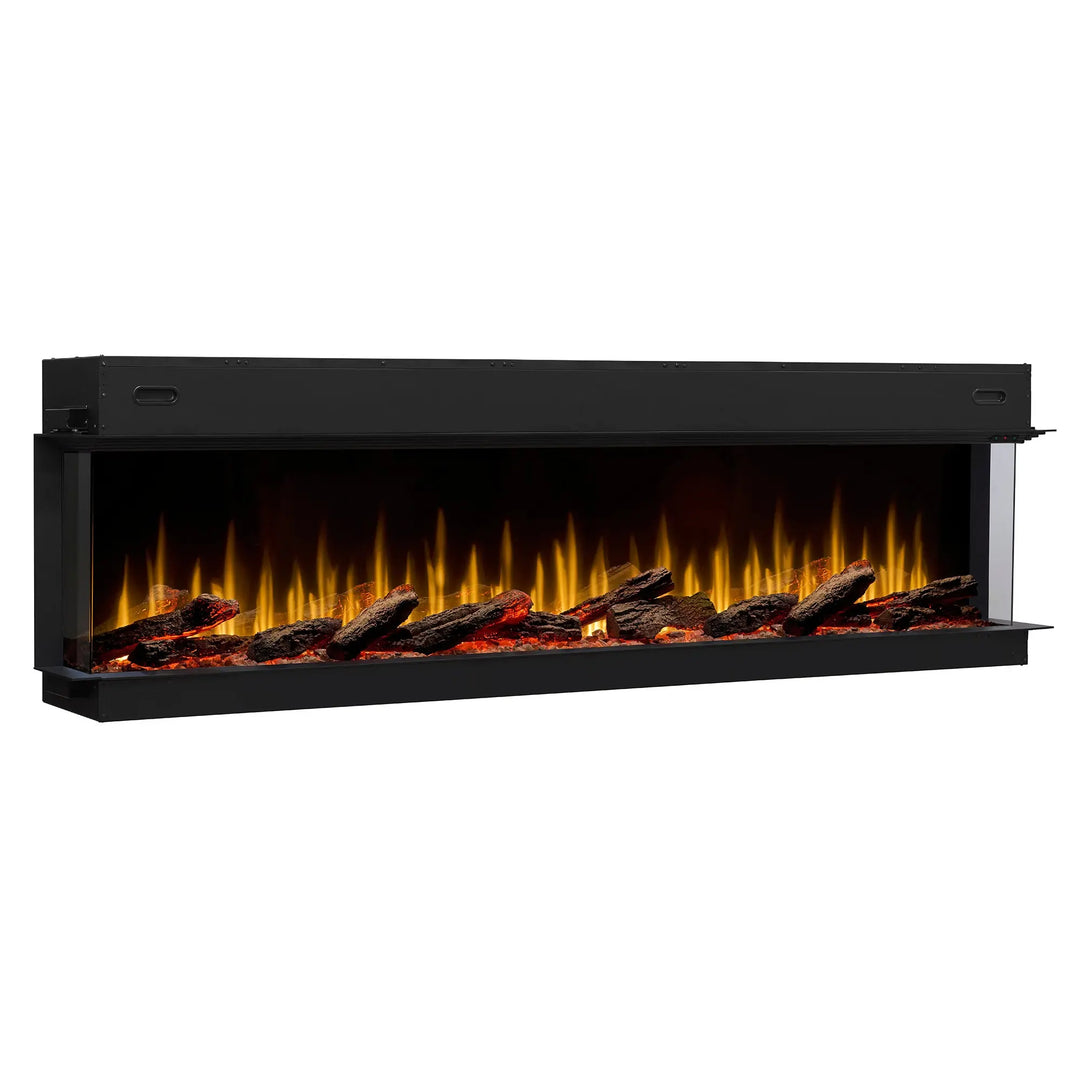 Dimplex Ignite Ultra 50"-100" Built-In Linear Electric Fireplace: A sleek, modern electric fireplace featuring Flex-Flame technology, inner glow logs, and adjustable flame effects for customizable ambiance.