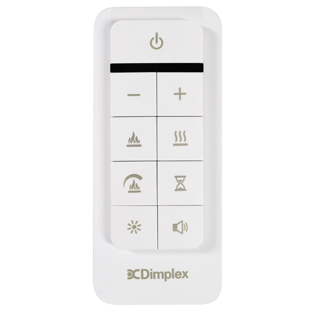 Dimplex Ignite Aspire Built-In Electric Firebox features lifelike flames, dynamic logs, and crackling sounds for an immersive experience.