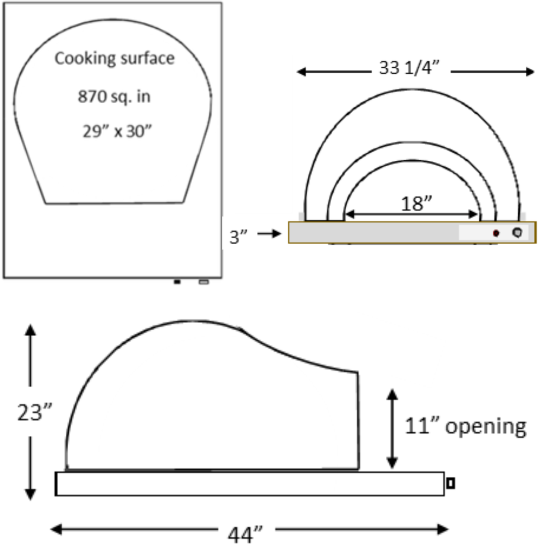 HPC Fire "Villa Series" Pizza Oven