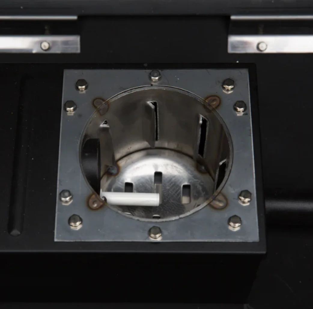The PEAK PRIME 2.0 WiFi Smart Pellet Grill features a rounded/peaked hybrid chamber for optimal heat circulation, delivering rich wood-fired flavor and precision temperature control via its 12-volt Direct Power system with GMG's innovative RACKT technology and integrated WiFi Smart Control through the GMG PRIME 2.0 App.
