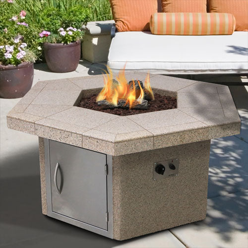 Cal Flame Propane & Liquid Gas Fire Pit - FPT-H401M