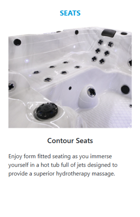 American Spas 6-Person Bench with 40 Jets