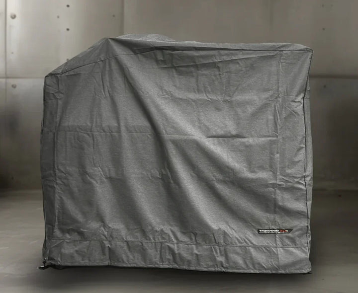 Tagwood BBQ06SS Cover - Custom-fit COVE06 cover made from durable 500D gray fabric with TPU laminate for all-weather protection, featuring velvet liner and integrated vent windows for breathability.