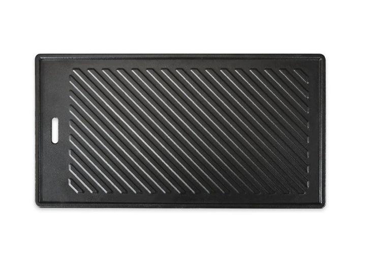 Monument Grills Cast Iron Cooking Plate - Heavy-duty porcelain-coated cast iron construction with even heat distribution for perfect searing and browning results.