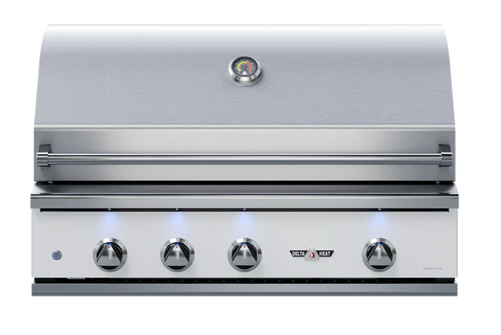 Delta Heat 38" White Outdoor Gas Grill - Built-In