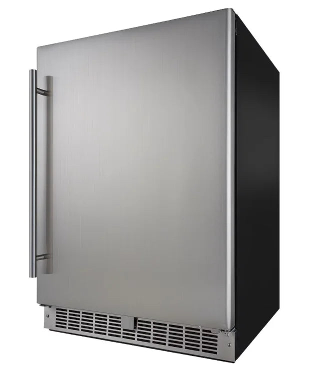 Napoleon Premium Outdoor Stainless Steel Fridge - 304 Grade, crafted from durable 304-grade stainless steel for weather-resistant performance and precise temperature control.