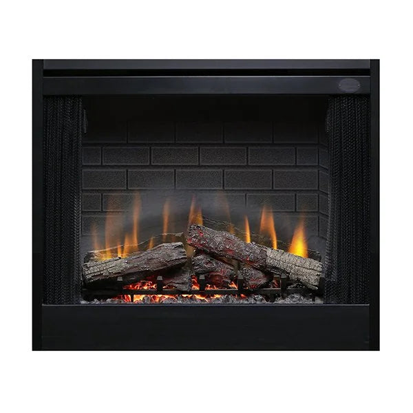 Dimplex 39" BF Deluxe Built-in Electric Firebox/Fireplace with incredibly lifelike electric flame, pulsating embers, and LED inner glow logs for a realistic fireplace experience.