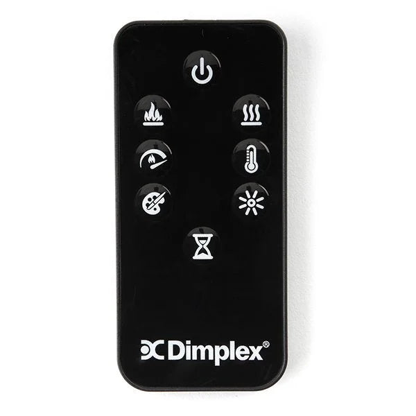 Dimplex Nova 28" Multi-Fire XHD Plug-in Electric Firebox features high-contrast flames and customizable settings with traditional logs or Acrylic Ice Media options.