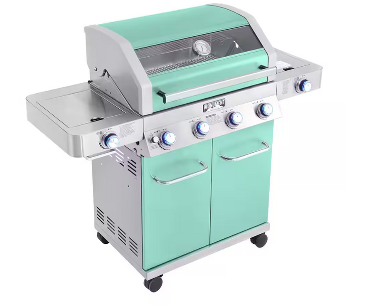 Monument Grills Green 4-Burner Gas Grill - Classic Series