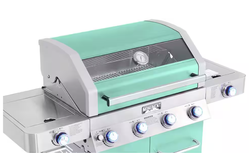 Monument Grills Green 4-Burner Gas Grill - Classic Series