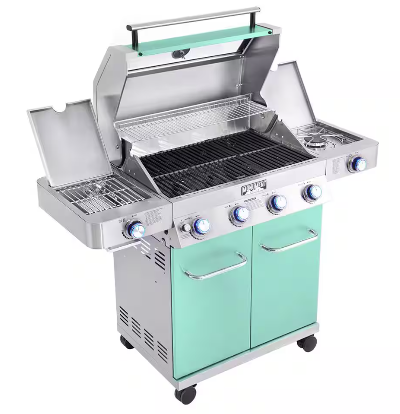 Monument Grills Green 4-Burner Gas Grill - Classic Series