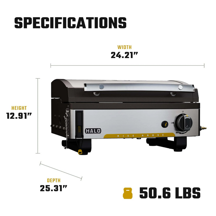 Halo Elite1B Countertop Griddle (2 Zones)