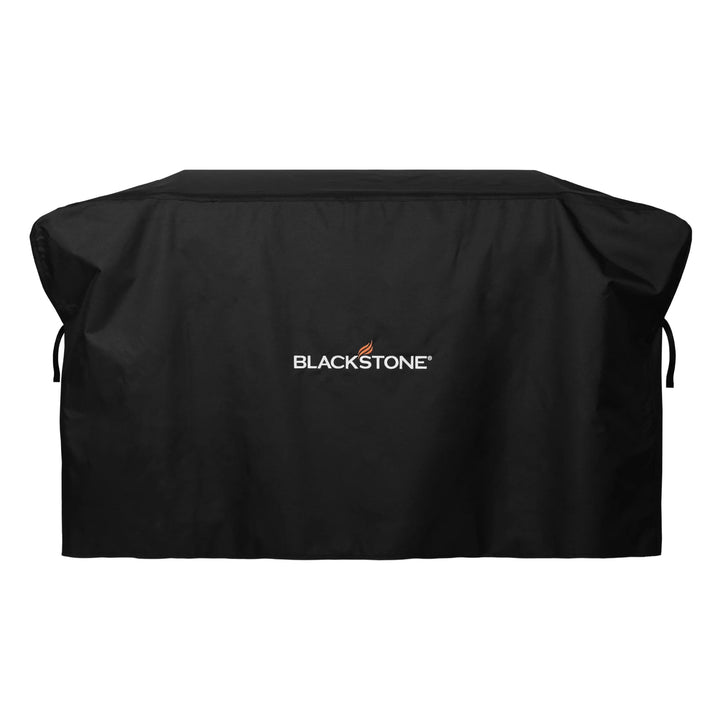 Blackstone 28-Inch Griddle Cover for outdoor griddles with hood, provides all-season protection from weather, dust, and debris, featuring heavy-duty materials and secure side buckles.