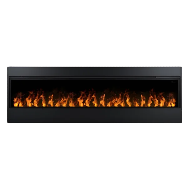 Dimplex 86-Inch Opti-Myst Linear Electric Fireplace with realistic flame and smoke effects, ultrasonic technology, and customizable features for a unique ambiance.