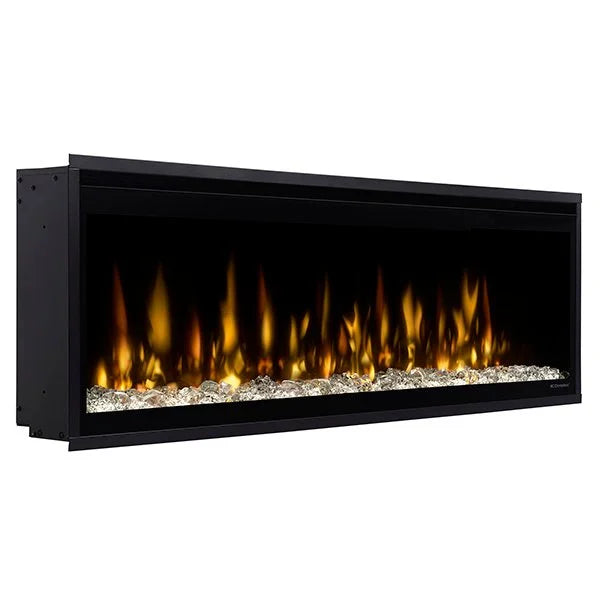 Dimplex 50" Ignite Evolve Built-in Electric Fireplace features Multi-Fire XD flame technology, premium media bed, and customizable ambiance for a luxurious warmth experience in traditional or modern interiors.