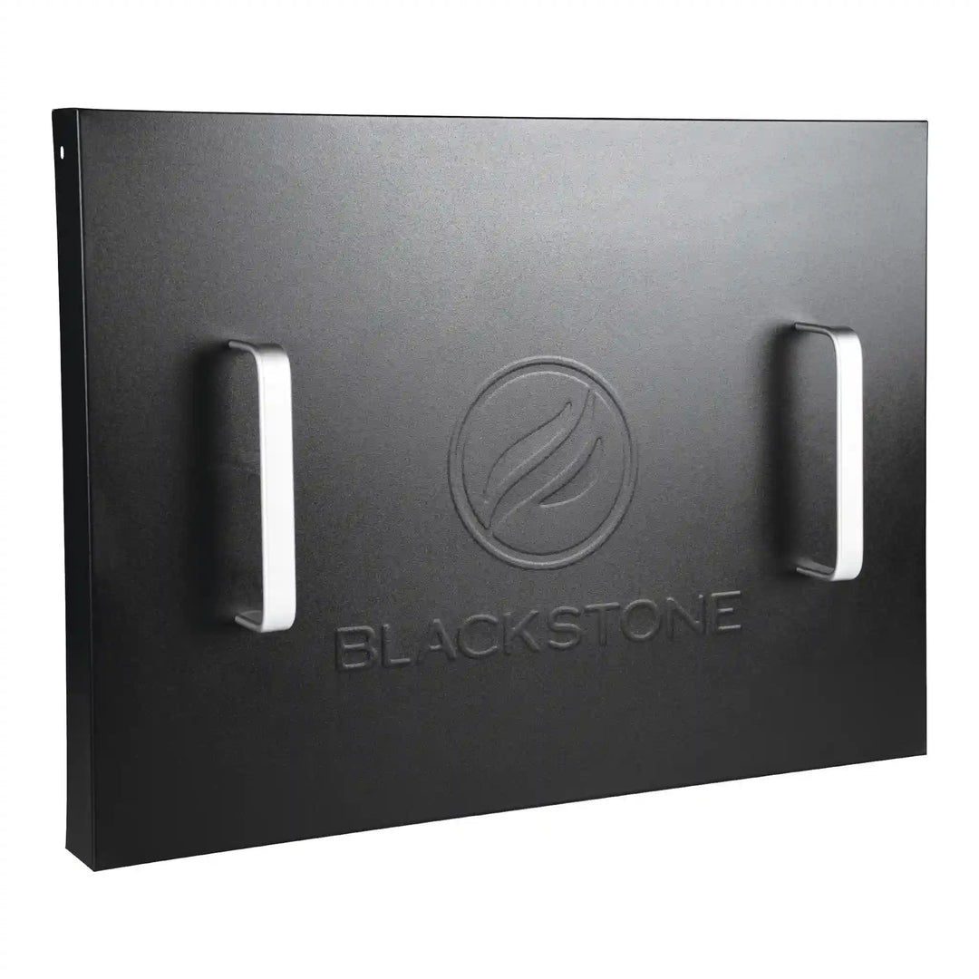 Blackstone 22-Inch Griddle Hard Cover: Durable hard cover designed to protect Blackstone 22" griddles from weather, debris, and outdoor elements, featuring integrated handles and hanging brackets for easy use.