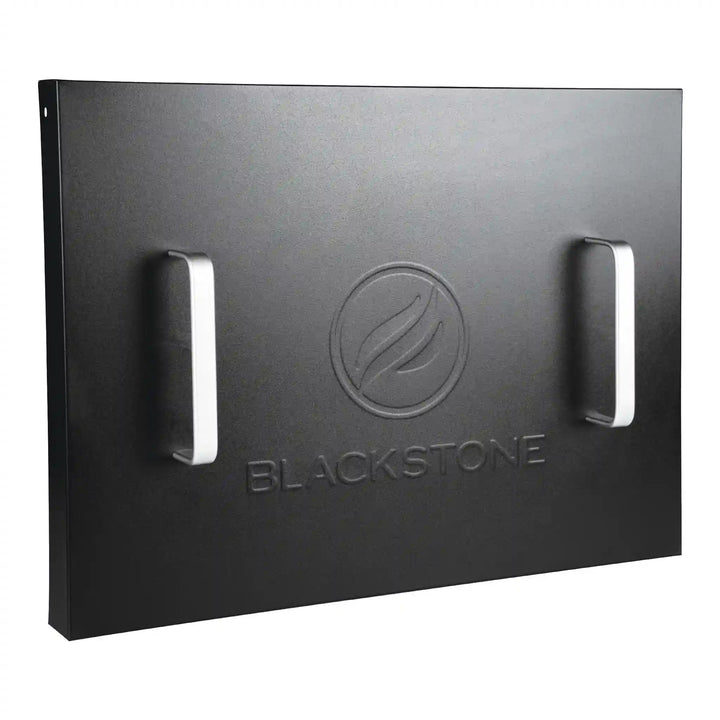 Blackstone 22-Inch Griddle Hard Cover: Durable hard cover designed to protect Blackstone 22" griddles from weather, debris, and outdoor elements, featuring integrated handles and hanging brackets for easy use.