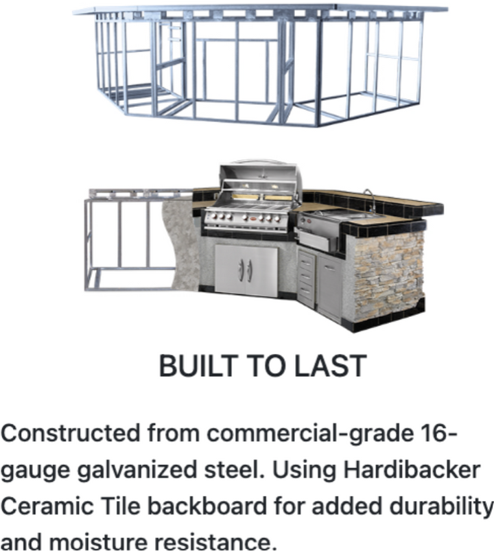 Cal Flame Platinum Series "Laguna" BBQ Island