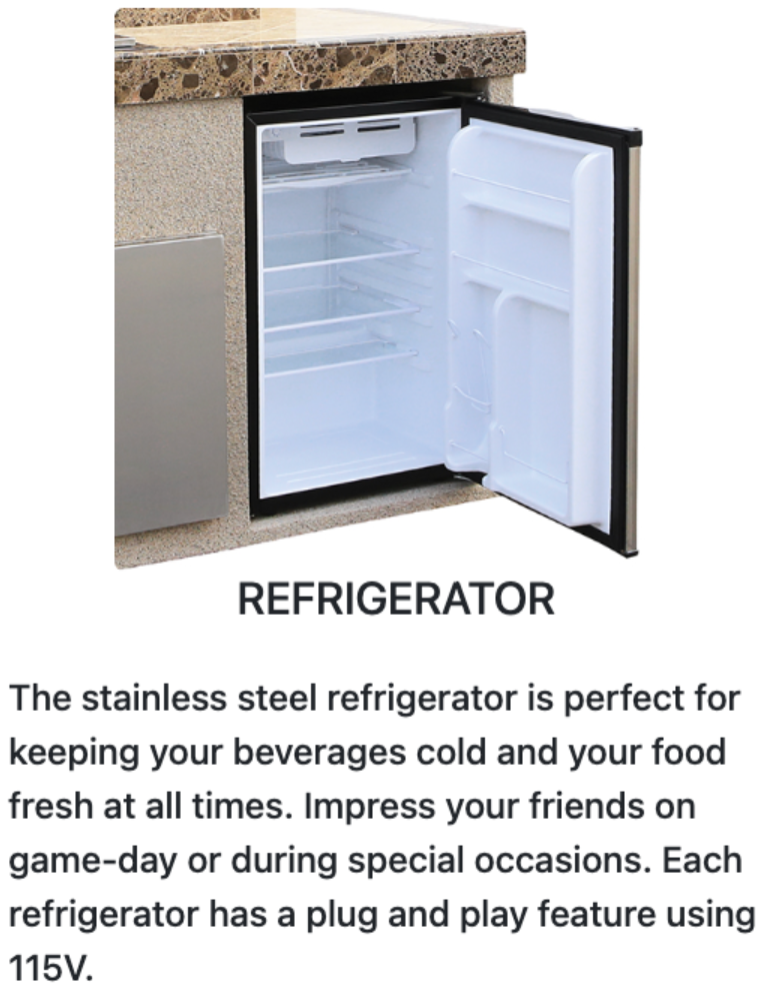 Cal Flame Platinum Series "Laguna" BBQ Island