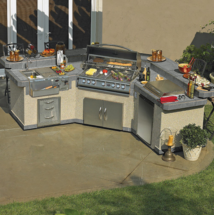 Cal Flame Platinum Series "Laguna" BBQ Island