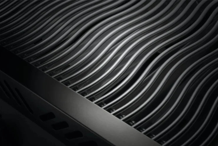 Napoleon Built-In 700 Series 32" Matte Black Gas Grill with Rear Infrared Burner features premium stainless steel construction, 66,000 BTUs, and a large cooking surface with wave grids for even heat distribution.