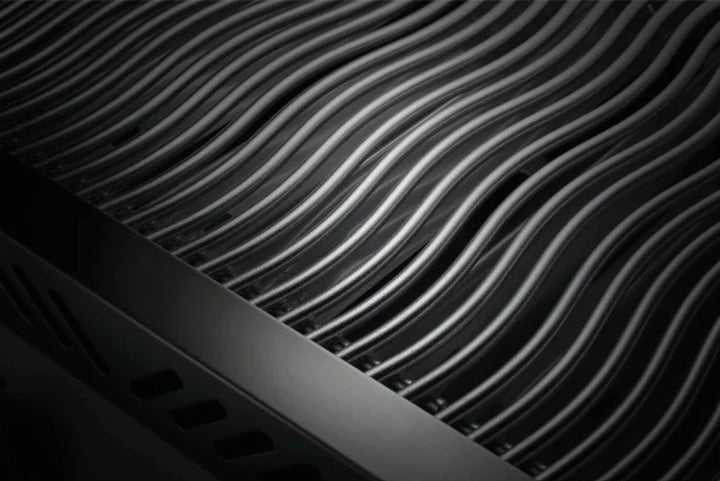 Napoleon Built-In 700 Series 32" Matte Black Gas Grill with Rear Infrared Burner features premium stainless steel construction, 66,000 BTUs, and a large cooking surface with wave grids for even heat distribution.