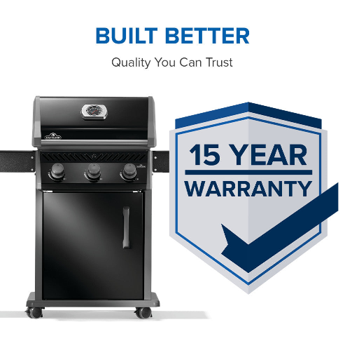 Napoleon Rogue® 425 – Premium 3-Burner Gas Grill in Sleek Black