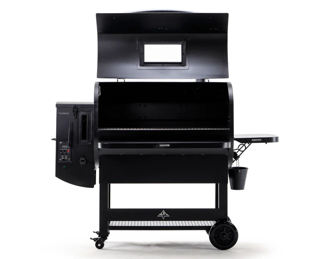 PEAK PRIME 2.0 WiFi Smart Pellet Grill by Green Mountain Grills - Featuring 12-volt Direct Power, hybrid rounded/peaked chamber, and precision temperature control for professional-grade backyard BBQ performance.