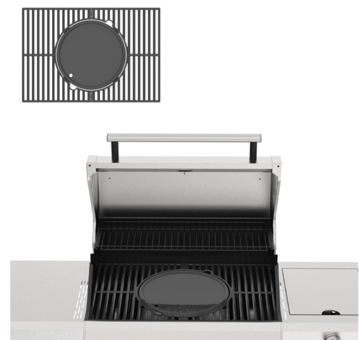 Momument Grills Cordierite Pizza Stone & Round Reversible Cooking Plate