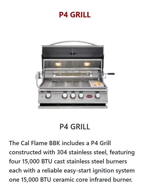 Cal Flame "Bel Air" BBQ Island