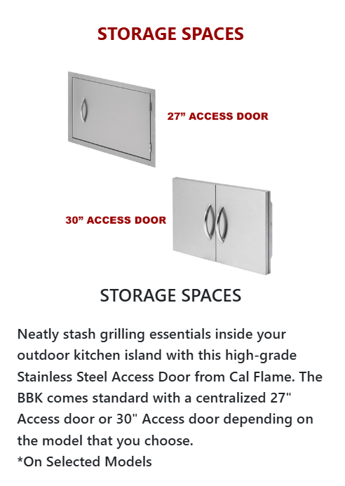 Cal Flame Platinum Series "Carmel" BBQ Island (Right/Left)