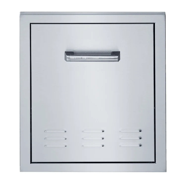 Broilmaster G Series Propane Tank Drawer in premium 304 stainless steel, concealing propane tank for clean outdoor kitchen look with soft-close mechanism.
