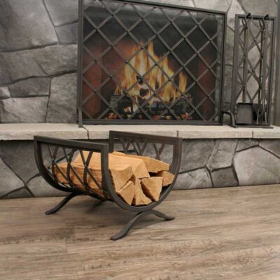 Pilgrim Iron Weave Log Holder