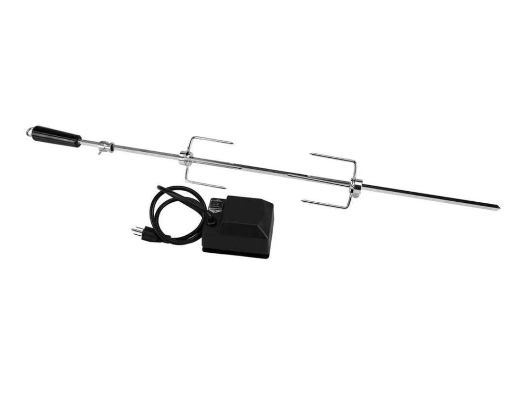 Monument Grills Rotisserie Kit for All 3/4 Burner Grills: Stainless steel rotisserie system with universal fit, heavy-duty construction, and even cooking capabilities to achieve tender, juicy results every time.