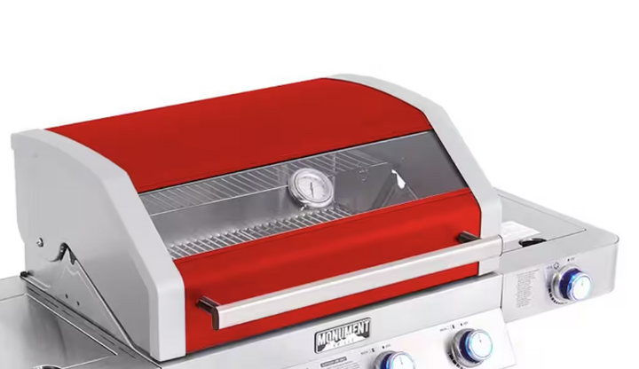Monument Grills Red 4-Burner Gas Grill - Classic Series
