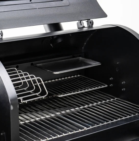 Green Mountain Grills RACKT Smoke/Warming Rack adds 100 sq. in. of cooking surface for smoking meats, roasting veggies, or warming side dishes, made from durable stainless steel.