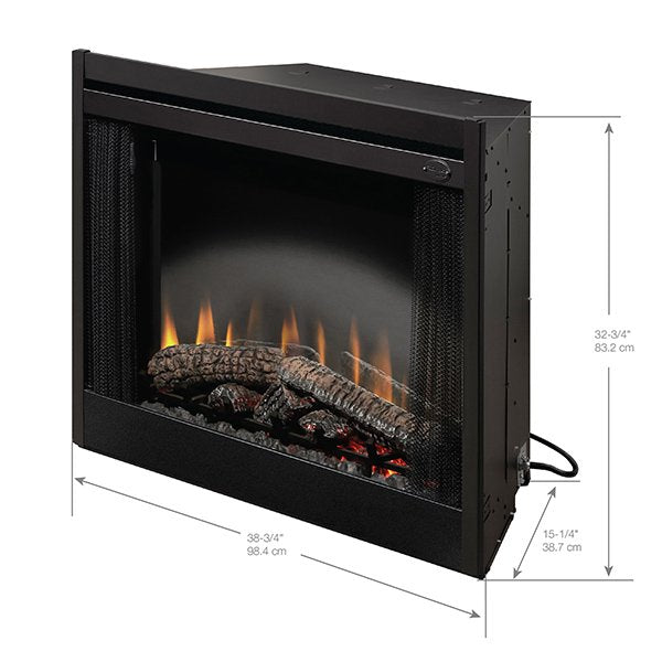 Dimplex 39" Standard Built-In Electric Fireplace Brick Effect, 39-Inch