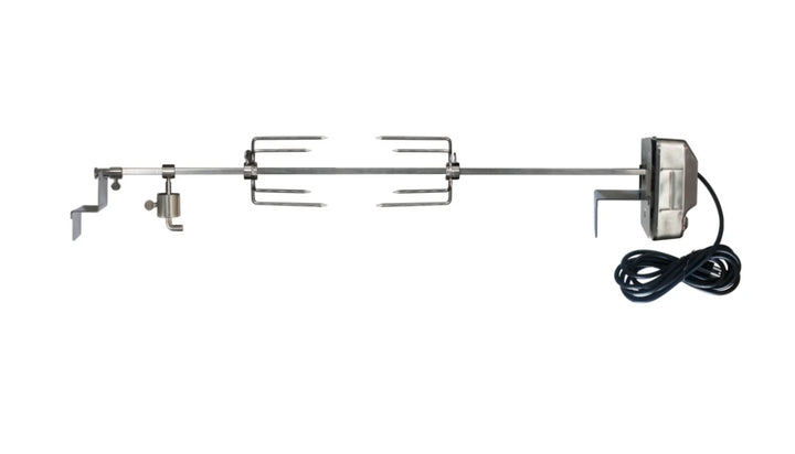 GMG Rotisserie Kit - LEDGE/DBWF Prime+: Authentic Wood-Fired Rotisserie Attachment for Green Mountain Grills.