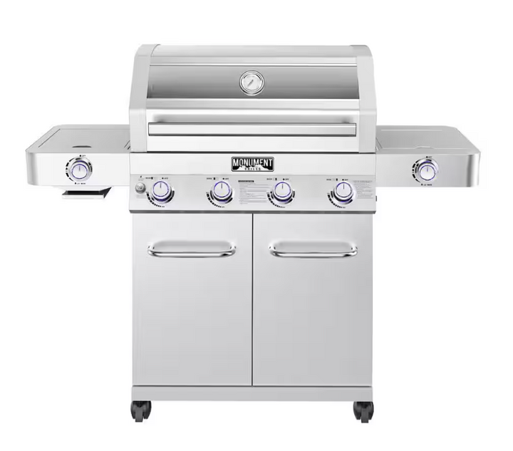 Monument Grills "35633" Stainless Steel 4-Burner Gas Grill - Classic Series