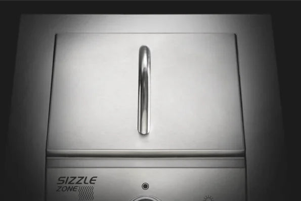 Napoleon Built-in 700 Series Single Infrared Burner, premium stainless steel construction, dedicated infrared sear station for intense heat up to 1,800°F, perfect for steaks with signature sear marks and easy ignition via battery-free JETFIRE system.