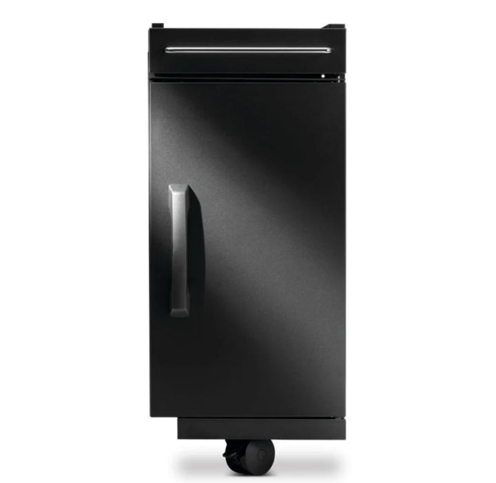 Napoleon Rogue PRO-S Under Grill Storage Cart with matte black finish and stainless steel construction.