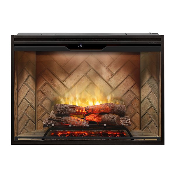 New Dimplex Revillusion 42 inch Built-In Electric Firebox w/ Glass and Plug Kit