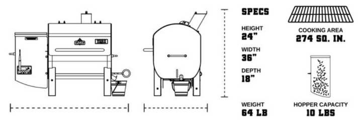 "TREK" PRIME 2.0 WiFi Smart Pellet Grill - Green Mountain Grills