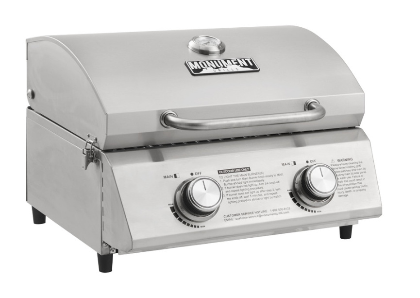 Monument Grills "13742" 2-Burner Tabletop Gas Grill - Classic Series