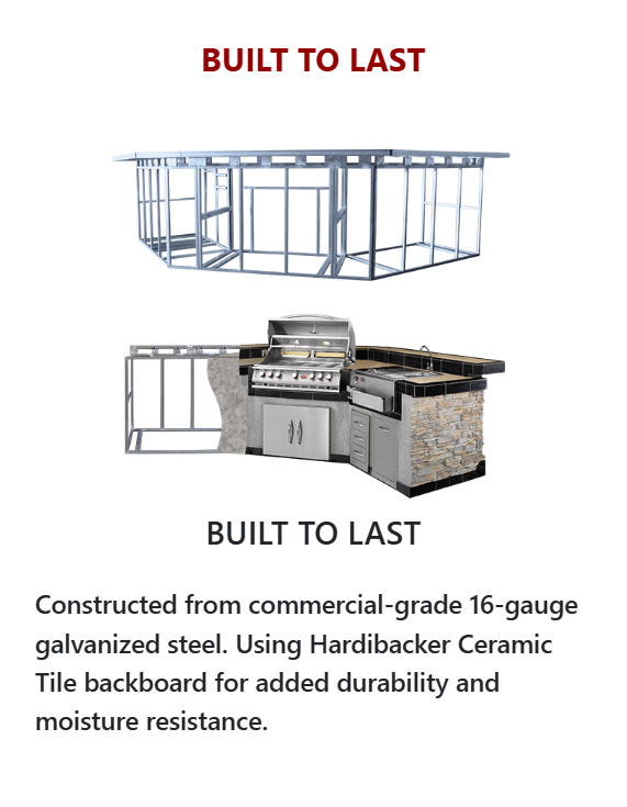 Cal Flame "Costa" BBQ Island